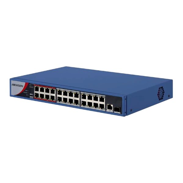 switch hikvision ds 3e0326p e m b 24 portas 10 100 mbps poe 1 gigabit 1 sfp c7a7d192.